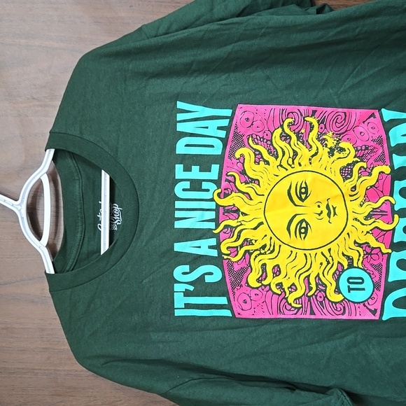 East Side 98 Shop Size XL Forest Green Graphic T-Shirt - Picture 2 of 6